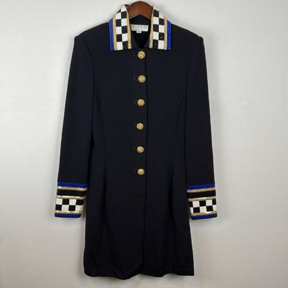 St John by Marie Gray Longline Cardigan Sweater Blazer